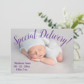 Speciale aflevering Fotoscript Genderneutrale gebo Aankondiging (Staand voorkant)