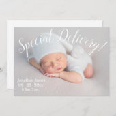 Speciale aflevering Fotoscript Genderneutrale gebo Aankondiging (Voorkant / Achterkant)