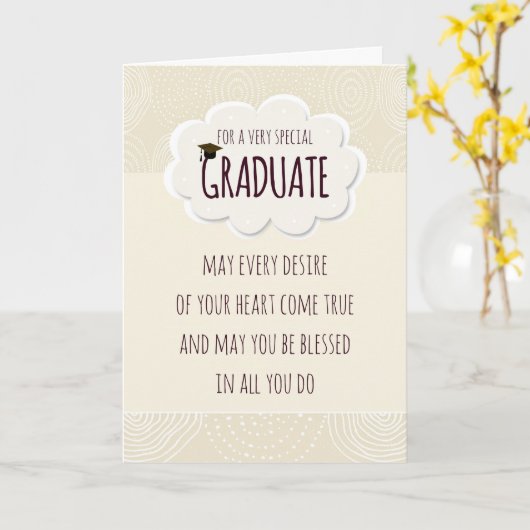 Speciale Afstuderen Afstuderen gefeliciteerd Kaart (Gele Bloem)