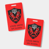Speciale Agent Kid Badge (Voor- en achterkant)