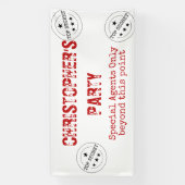 Speciale Agent Top Secret Party Banner (Verticaal)