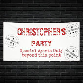 Speciale Agent Top Secret Party Banner