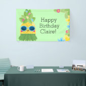 Speciale anananas voor meisjes - Tropische verjaar Spandoek (Beurs)