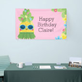 Speciale anananas voor meisjes - Tropische verjaar Spandoek (Beurs)