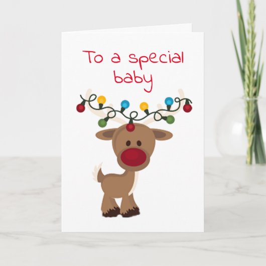 **SPECIALE BABY** VOOR CHRISTMAS FEESTDAGEN KAART (Voorkant)