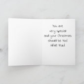 **SPECIALE BABY** VOOR CHRISTMAS FEESTDAGEN KAART (Binnen)