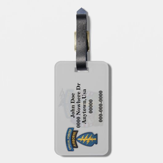 speciale bagagelabel voor groene bessen (Achterkant verticaal)