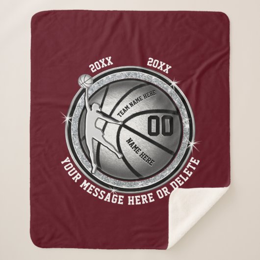 Speciale Basketbalkettingen voor meisjes Sherpa Deken (Voorkant)