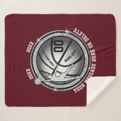 Speciale Basketbalkettingen voor meisjes Sherpa Deken (Voorkant (horizontaal))