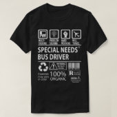 Speciale behoeften bus driver MultiTasking Certifi T-shirt (Design voorkant)