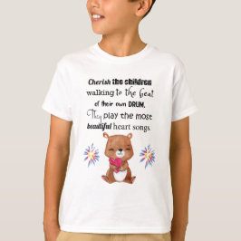 Speciale behoeften Kinder Inspirerend, hartliedjes T-shirt