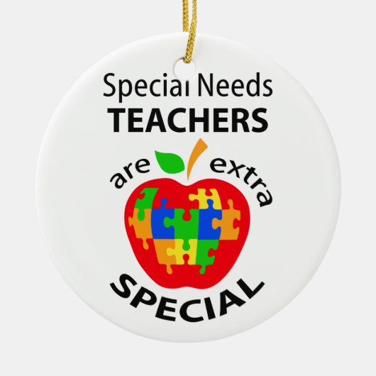 Speciale behoeften Leerkrachten Keramisch Ornament (Voorkant)