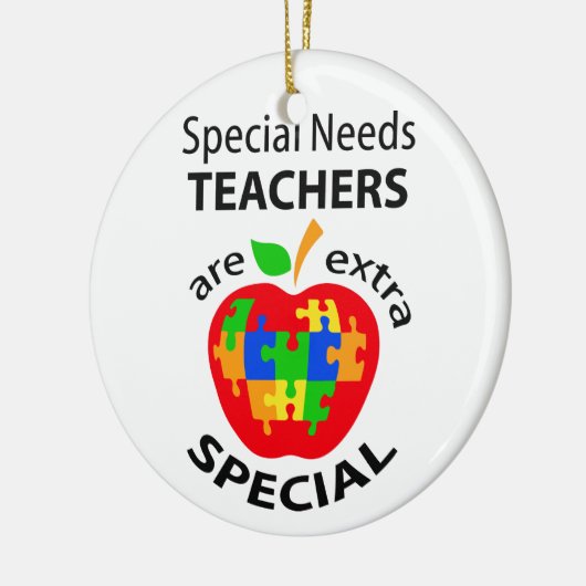 Speciale behoeften Leerkrachten Keramisch Ornament (Links)