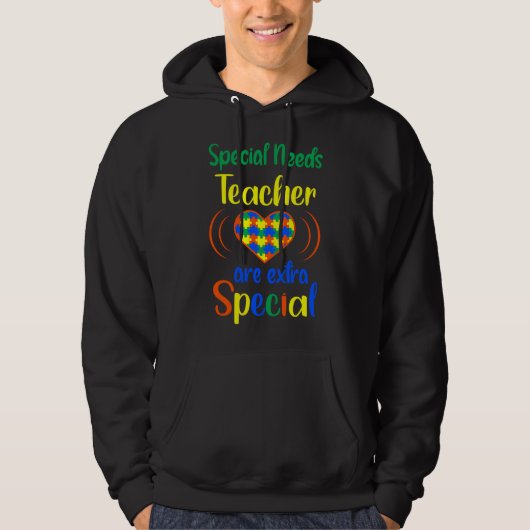 Speciale behoeften Leerleraar autisme Hoodie (Voorkant)