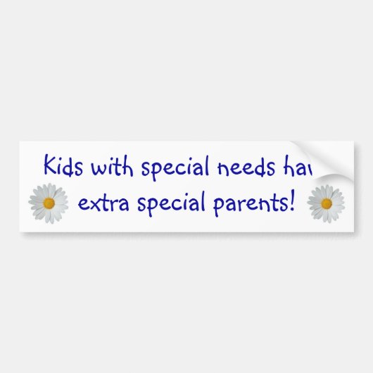 Speciale behoeften Ouders... Bumpersticker (Voorkant)
