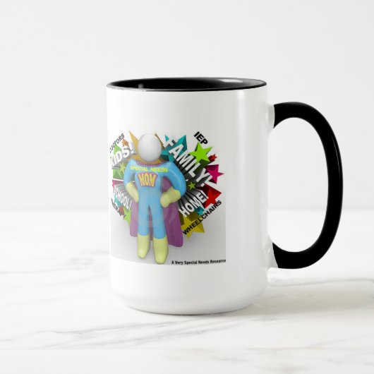 Speciale behoeften Supermam-Mok Mok (Rechts)