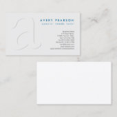 Speciale behoeften Tutor Shadow Monogram BusinessC Visitekaartje (Voorkant / Achterkant)