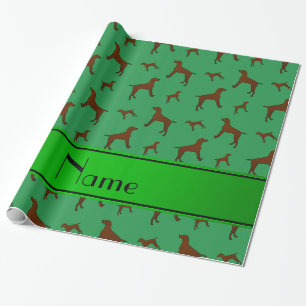 Speciale benaming groene Vizsla honden Cadeaupapier