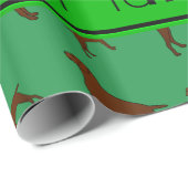 Speciale benaming groene Vizsla honden Cadeaupapier (Rol Hoek)