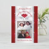 Speciale bestelling 40th Anniversary Uitnodigingen (Staand voorkant)