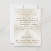 Speciale bestelling 50e Jubileum RSVP-kaarten voor Kaart (Achterkant)