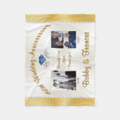 Speciale bestelling 65th Wedding Jubileum Blanket Fleece Deken (Voorkant)