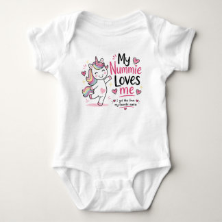 Speciale bestelling aanpasbare eenhoorn baby body romper