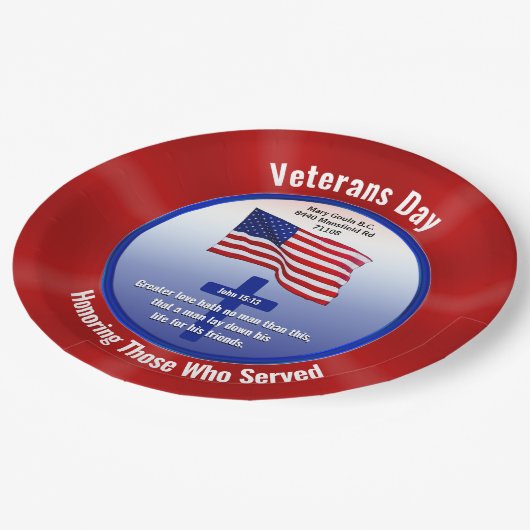 Speciale bestelling, Borden op feestdagen Papieren Bordje (Gekanteld)