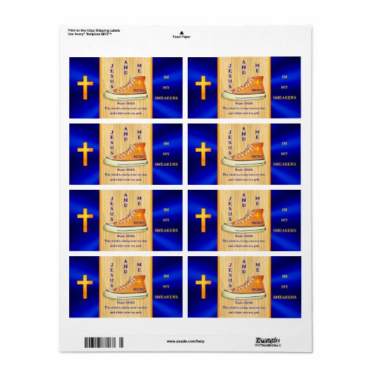 Speciale Bestelling Jam Verzendlabels voor Jean Etiket (Full Sheet)