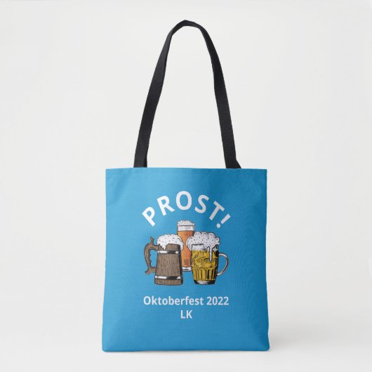 SPECIALE BESTELLING LK Blue Beers OKTOBERFEST Canv Tote Bag (Voorkant)