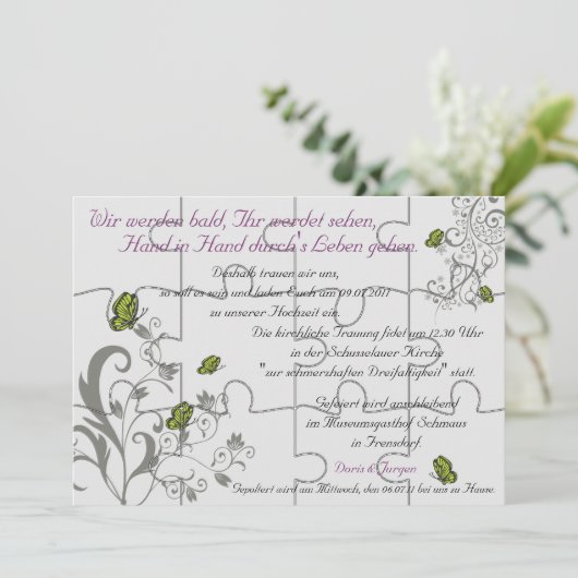 Speciale Bestelling "Neppe" Puzzelkaart-12 stukken (Staand voorkant)