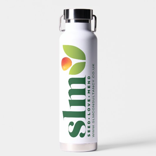 SPECIALE BESTELLING - SLM CONSULTANCY Green Waterfles (Voorkant)