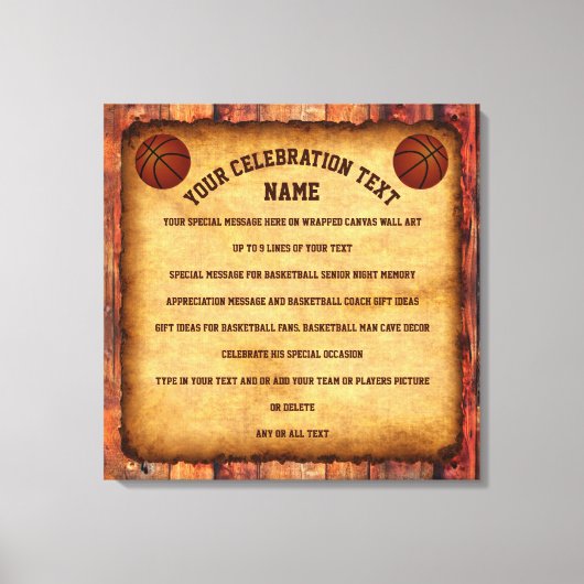 Speciale bestelling Uw op maat gemaakte sport canv Canvas Afdruk (Voorkant)