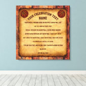 Speciale bestelling Uw op maat gemaakte sport canv Canvas Afdruk (Insitu (Houten vloer))