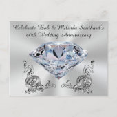 Speciale bestelling voor ansichtkaarten 60-jarig j uitnodiging briefkaart (Voorkant)