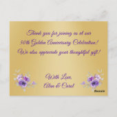 Speciale bestelling voor Carol Bell, bedankkaartje Briefkaart (Achterkant)