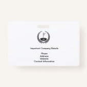 SPECIALE BEVEILIGINGSBADGE VOOR GOLFEVENEMENT BADGE (Achterkant)