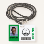 SPECIALE BEVEILIGINGSBADGE VOOR GOLFEVENEMENT BADGE (Voorkant met draagriem)