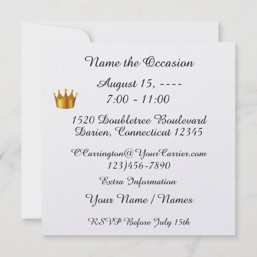 Speciale bezoeker voor VIP 2 - Uitnodiging (Achterkant)