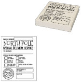 Speciale bezorgdienst Santa levering notitie stemp Rubberstempel (Gestempeld)