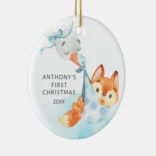 Speciale bezorging baby's eerste kerstcadeau keramisch ornament (Rechts)