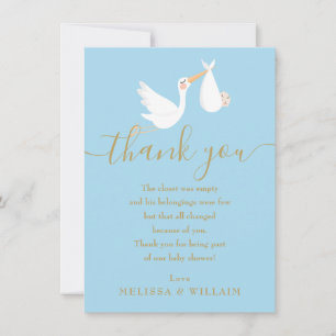Speciale bezorging bedankt baby shower / Sprinkle