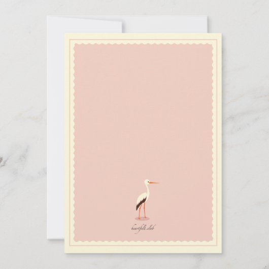 Speciale bezorging drieling geboorteaankondiging aankondiging (Achterkant)