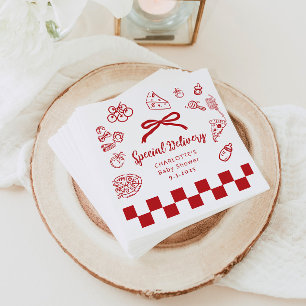 Speciale bezorging Fantastische Strik Baby Borrel Servet