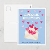 Speciale bezorging Hartjes Envelope Valentijnsdag Briefkaart (Voorkant / Achterkant)