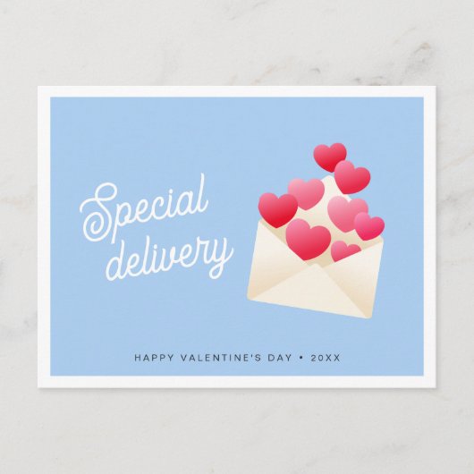 Speciale bezorging Hartjes Envelope Valentijnsdag Briefkaart (Voorkant)