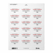 Speciale bezorging kerst adreslabel etiket (Full Sheet)