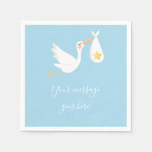 Speciale Bezorging Ooievaar Baby Shower Strooi Bla Servet