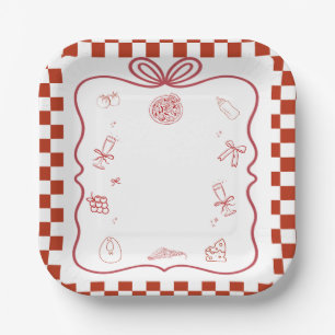 Speciale bezorging Pizza Baby shower Party Papieren Bordje