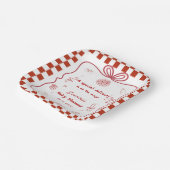 Speciale bezorging Pizza Baby shower Party Papieren Bordje (Gebogen)